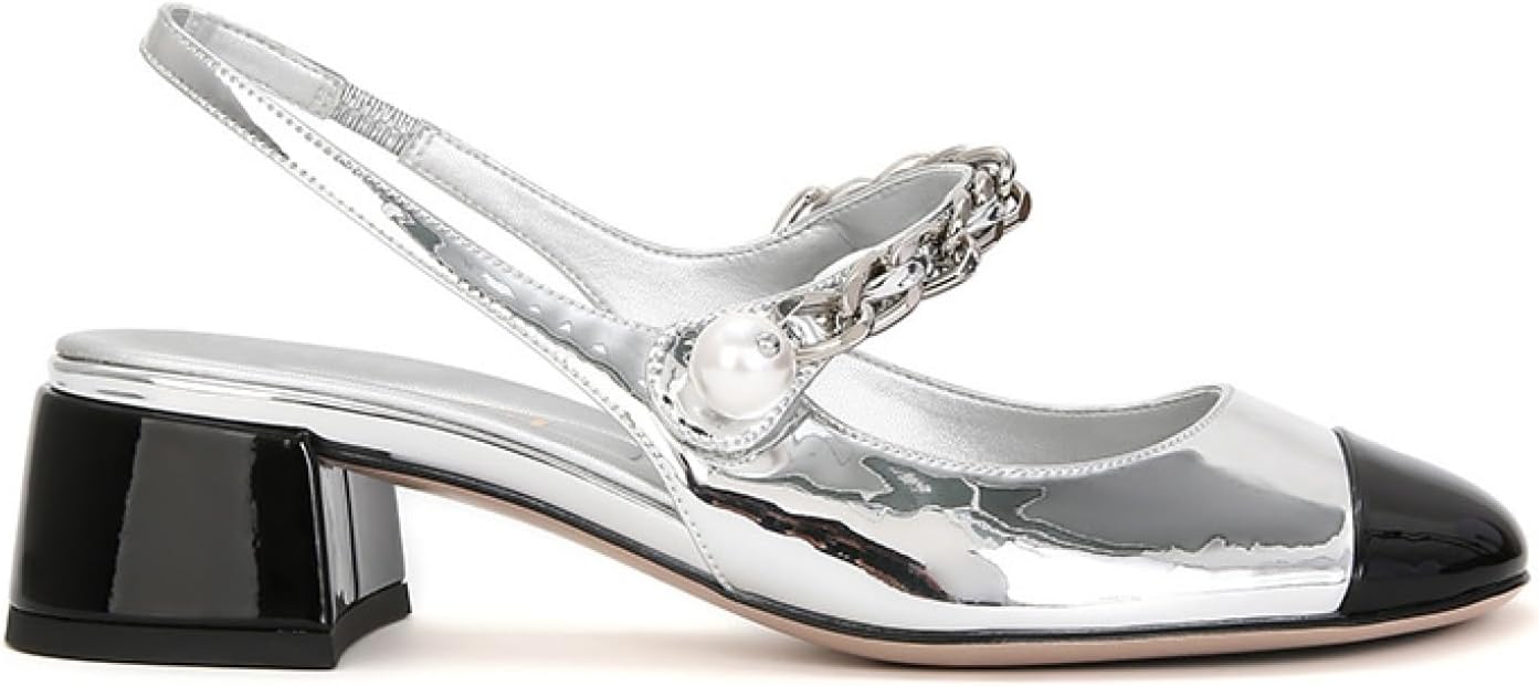 miu miu バックレースアップスクエアトゥパンプス　ブラック37（24㎝） miu miu バックレースアップスクエアトゥパンプス ブラック37（24